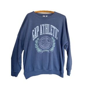 GAP Oversized Logo Sweatshirt Womens L Streetwear Collegiate Y2K Preppy Cozycore